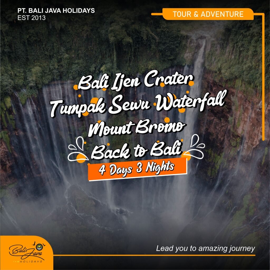 Ijen Crater Tumpak Sewu Waterfall Bromo Camping Days Bromo Java My