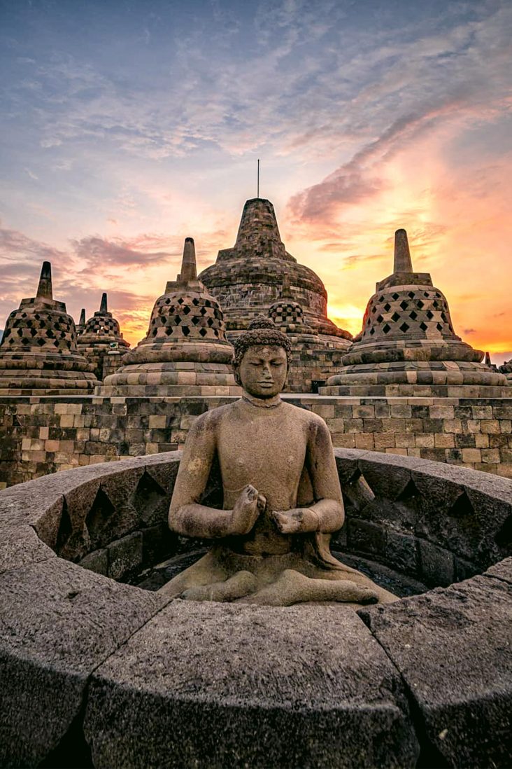 borobudur sunset magelang jawa tengah Experience the Best of Bali and Java with Our Amazing Holiday Packages