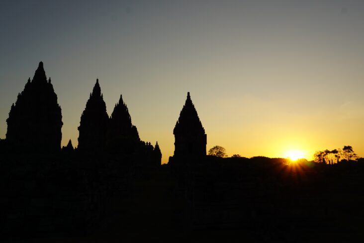 sunset prambanan temple Experience the Best of Bali and Java with Our Amazing Holiday Packages