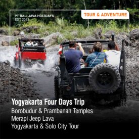 Yogyakarta 4D3N To Borobudur And Prambanan Temples – Merapi Lava – Solo City Tour – Yogya City Tour