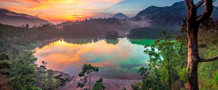 telaga warna dieng view Experience the Best of Bali and Java with Our Amazing Holiday Packages