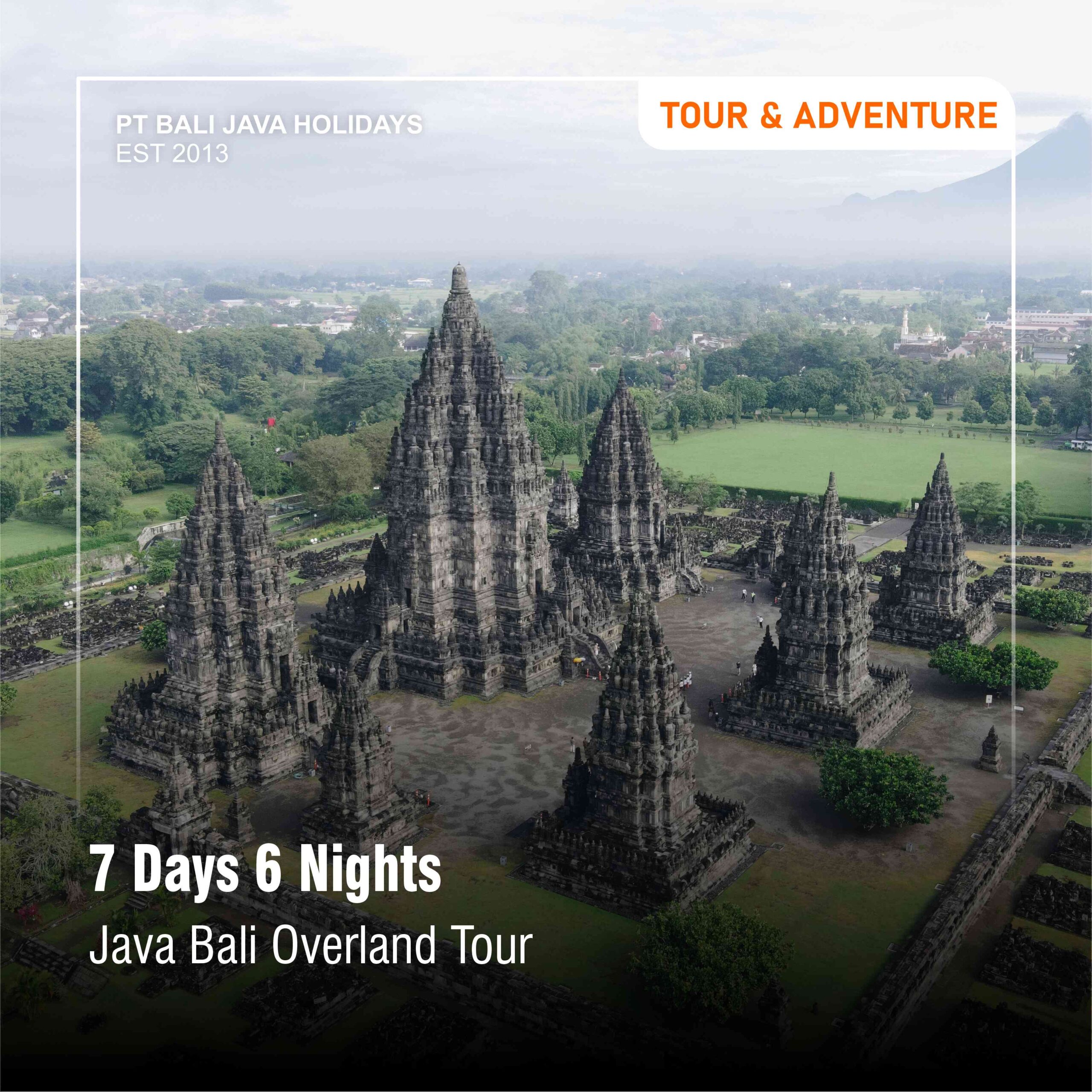 Java Overland Tour 7 Days 6 Nights