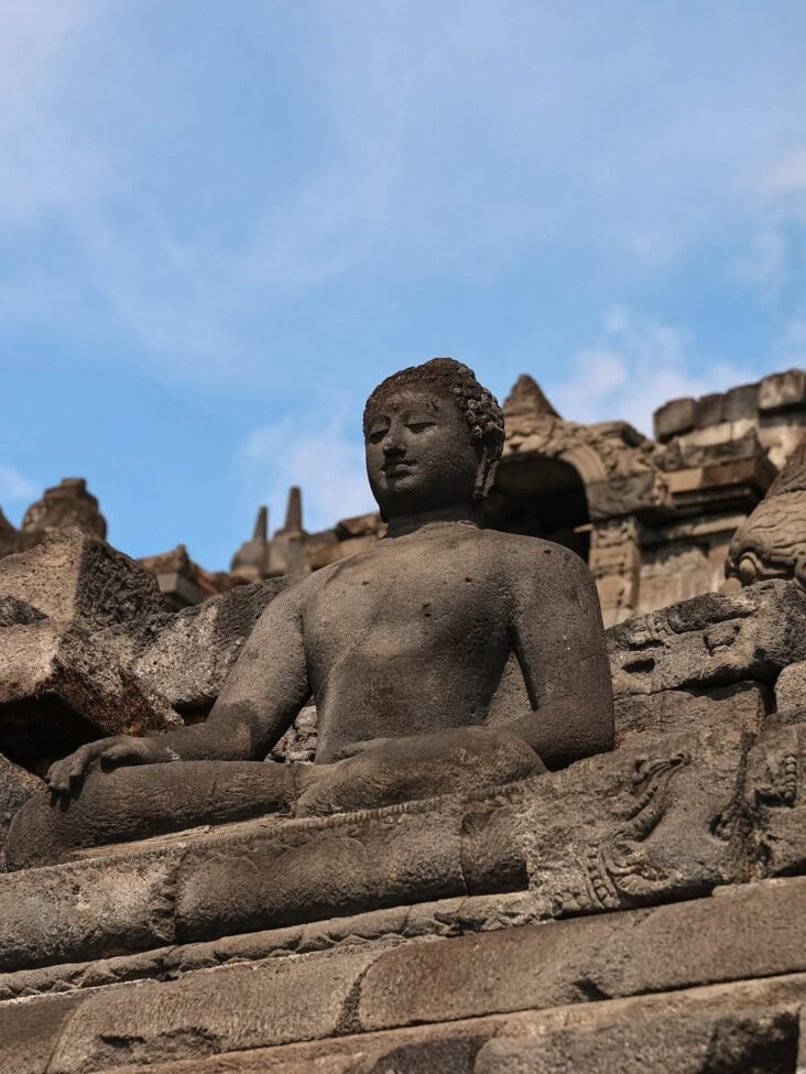 Statue in Borobudur ninacatharina Experience the Best of Bali and Java with Our Amazing Holiday Packages